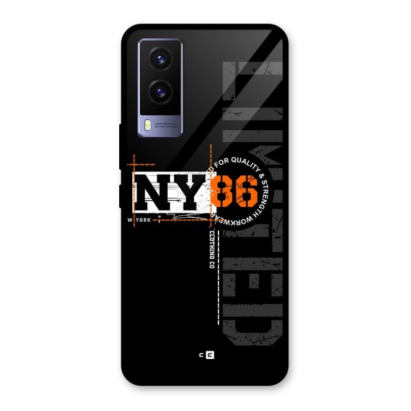 New York Limited Glass Back Case for Vivo V21e 5G