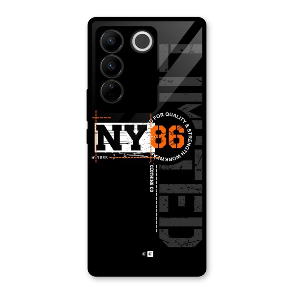 New York Limited Glass Back Case for Vivo V27