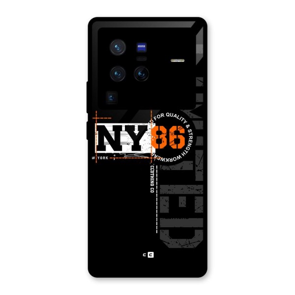 New York Limited Glass Back Case for Vivo X80 Pro