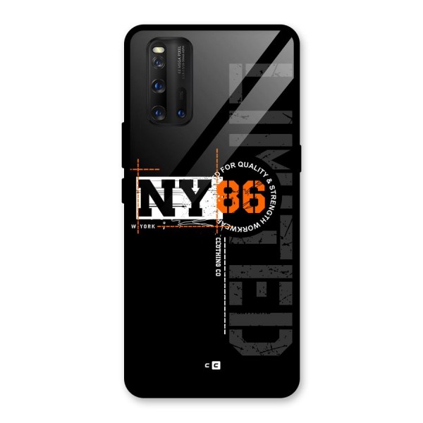 New York Limited Glass Back Case for Vivo iQOO 3