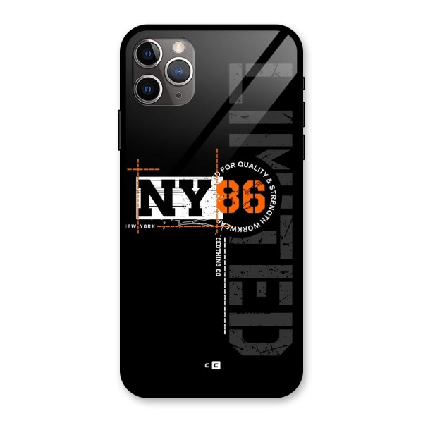 New York Limited Glass Back Case for iPhone 11 Pro Max