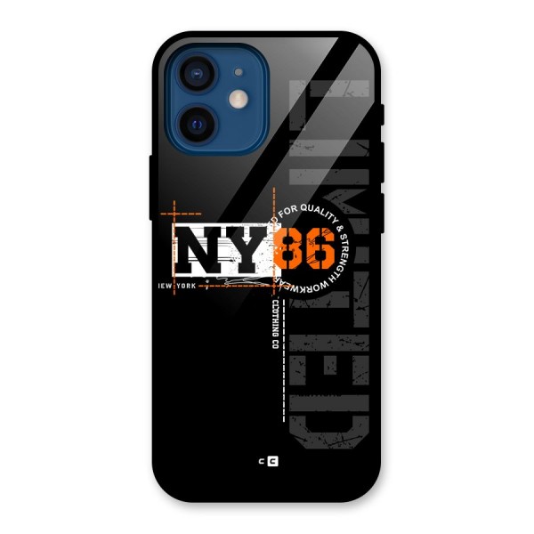 New York Limited Glass Back Case for iPhone 12 Mini