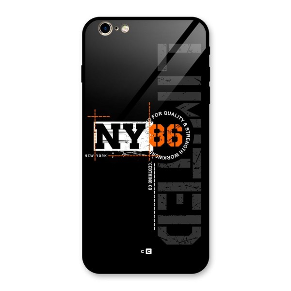 New York Limited Glass Back Case for iPhone 6 Plus 6S Plus