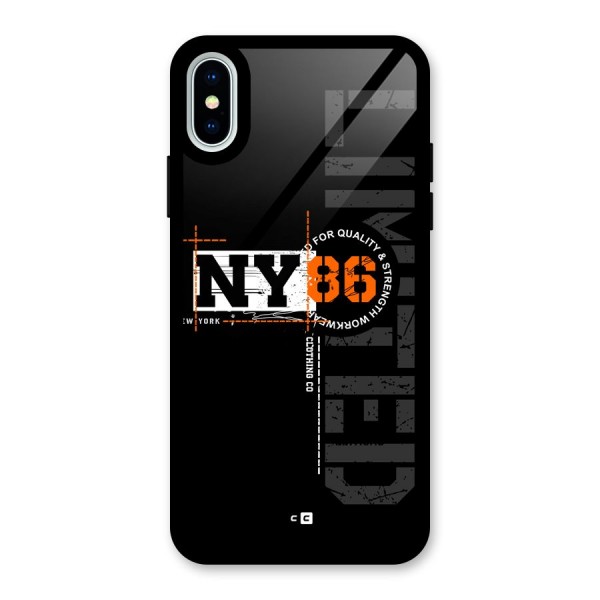 New York Limited Glass Back Case for iPhone X