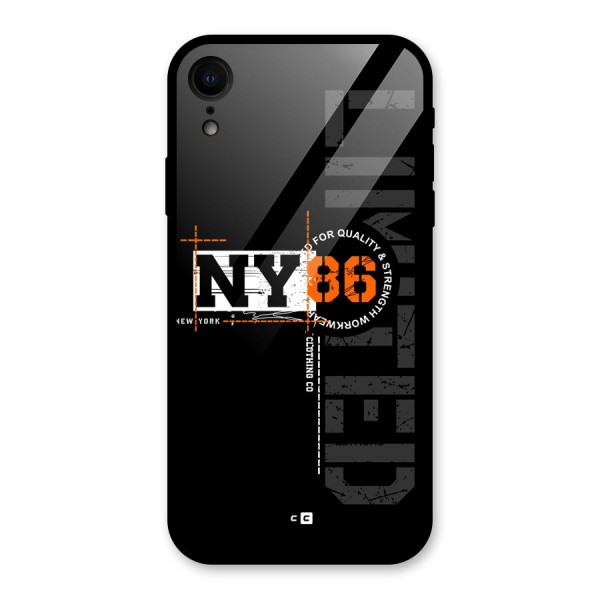 New York Limited Glass Back Case for iPhone XR