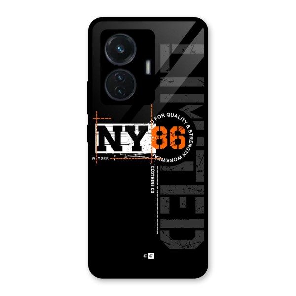 New York Limited Glass Back Case for iQOO Z6 44W