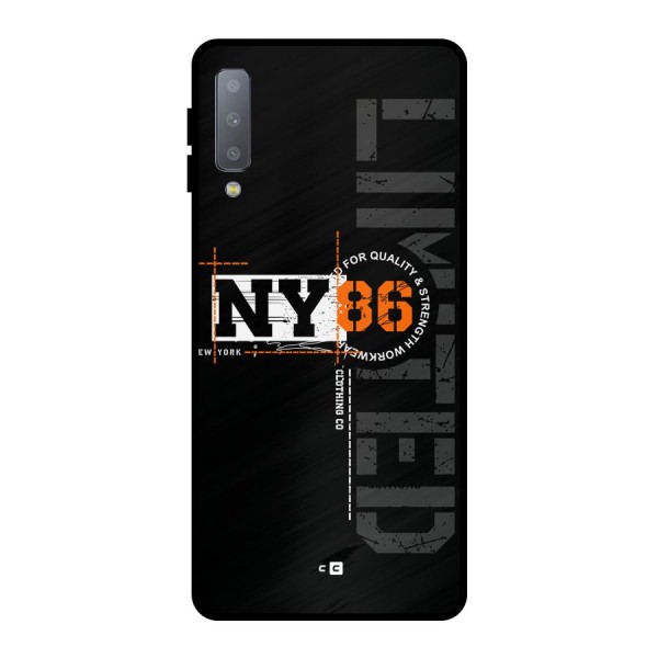 New York Limited Metal Back Case for Galaxy A7 (2018)