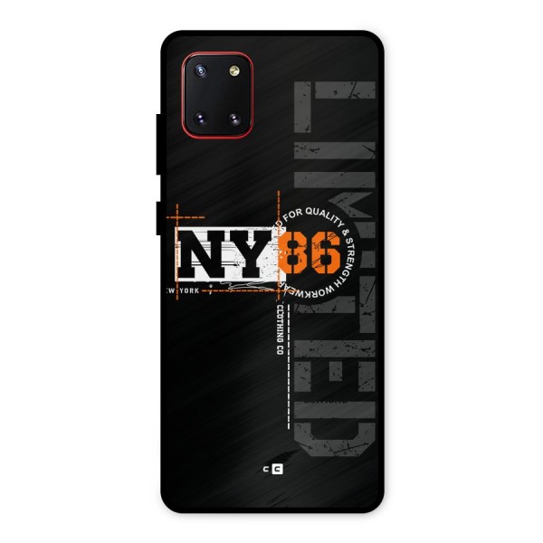 New York Limited Metal Back Case for Galaxy Note 10 Lite