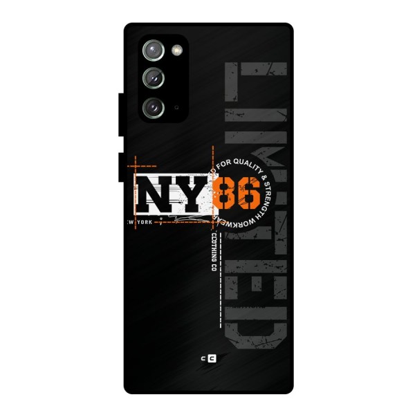 New York Limited Metal Back Case for Galaxy Note 20