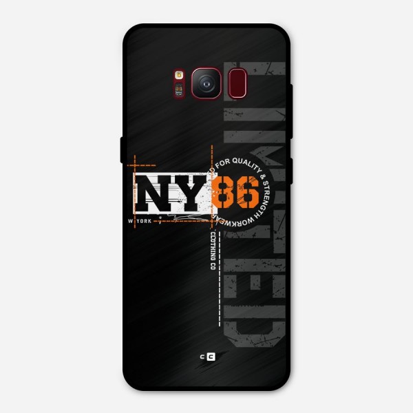 New York Limited Metal Back Case for Galaxy S8