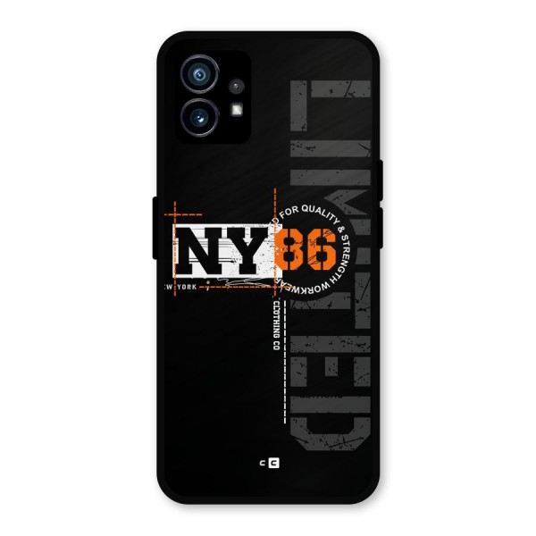 New York Limited Metal Back Case for Nothing Phone 1