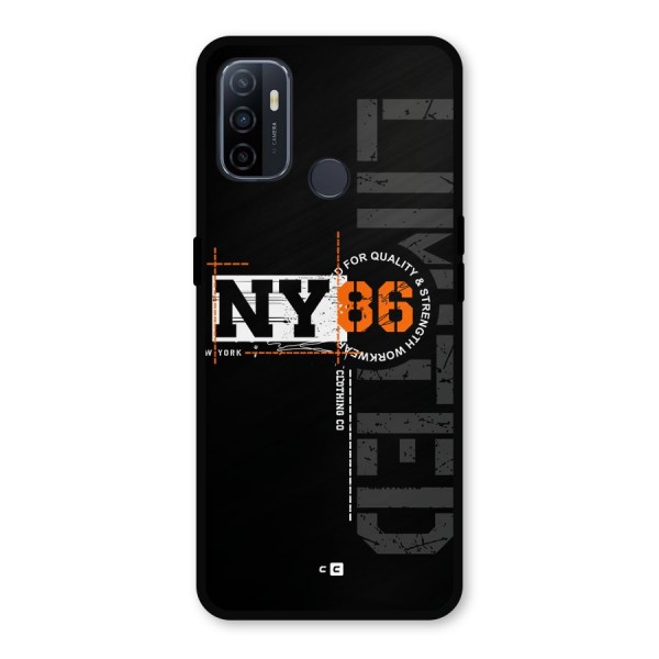New York Limited Metal Back Case for Oppo A53