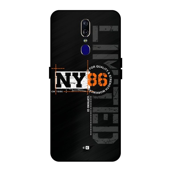 New York Limited Metal Back Case for Oppo F11