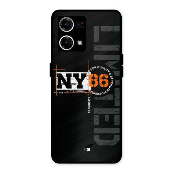New York Limited Metal Back Case for Oppo F21 Pro 4G