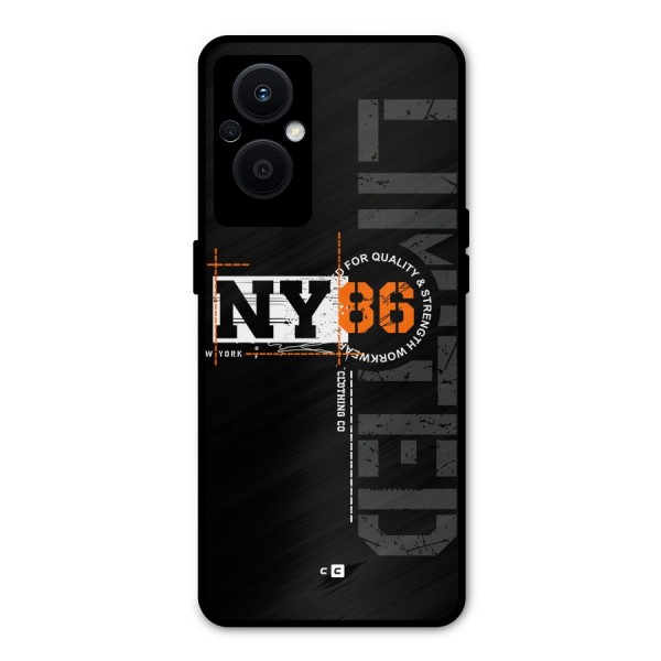 New York Limited Metal Back Case for Oppo F21s Pro 5G