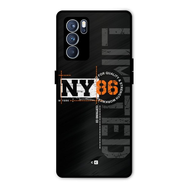 New York Limited Metal Back Case for Oppo Reno6 Pro 5G