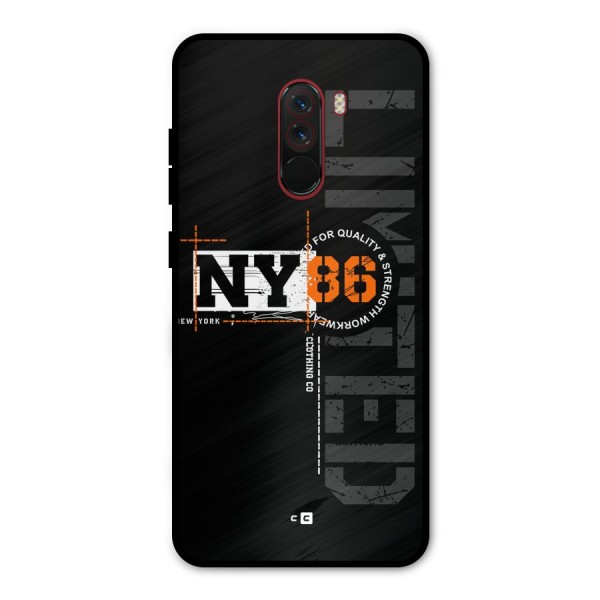 New York Limited Metal Back Case for Poco F1