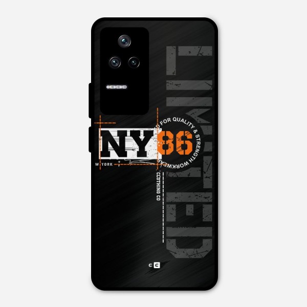 New York Limited Metal Back Case for Poco F4 5G