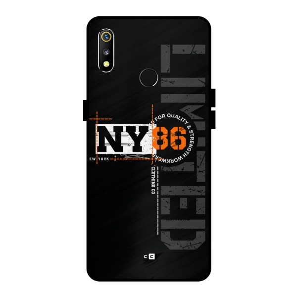 New York Limited Metal Back Case for Realme 3