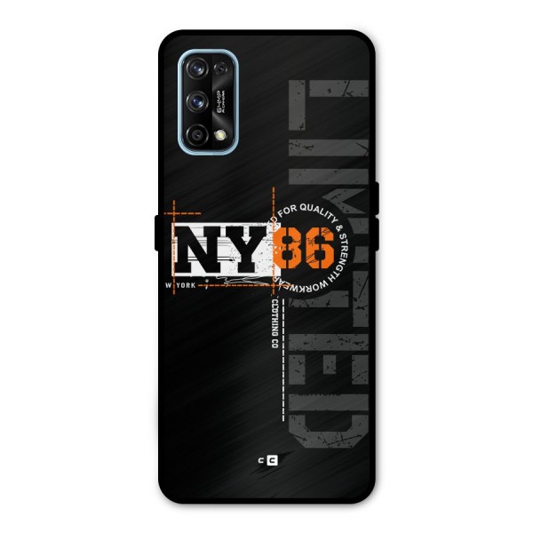 New York Limited Metal Back Case for Realme 7 Pro