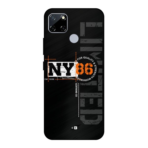 New York Limited Metal Back Case for Realme Narzo 30A