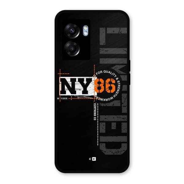 New York Limited Metal Back Case for Realme Narzo 50 5G