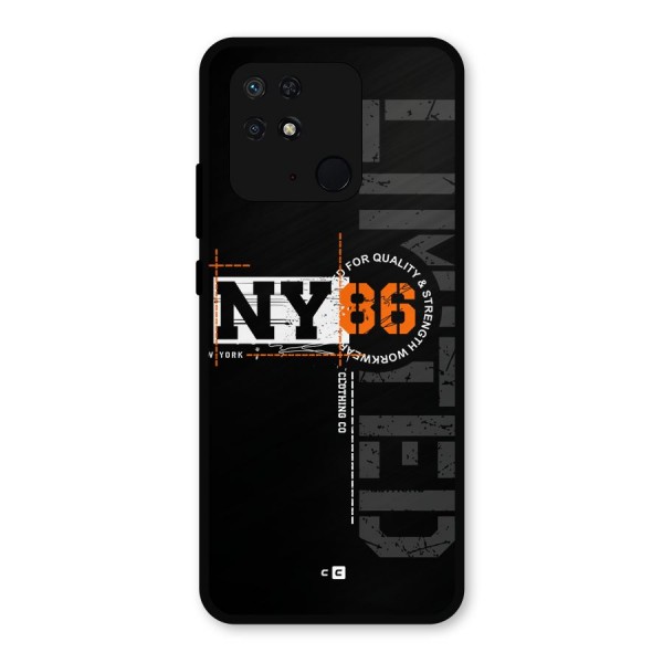 New York Limited Metal Back Case for Redmi 10 Power