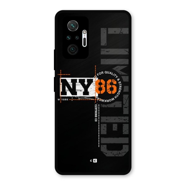 New York Limited Metal Back Case for Redmi Note 10 Pro