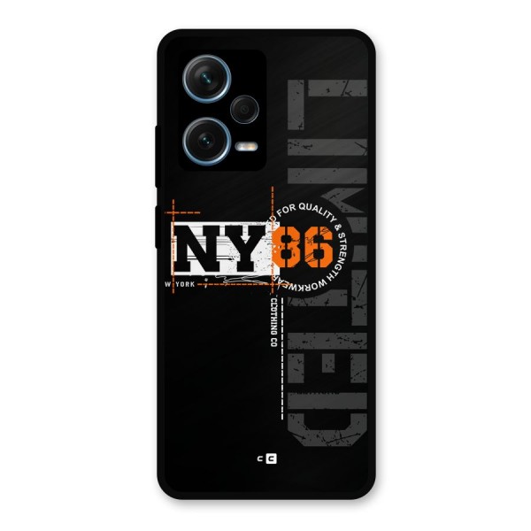 New York Limited Metal Back Case for Redmi Note 12 Pro Plus 5G
