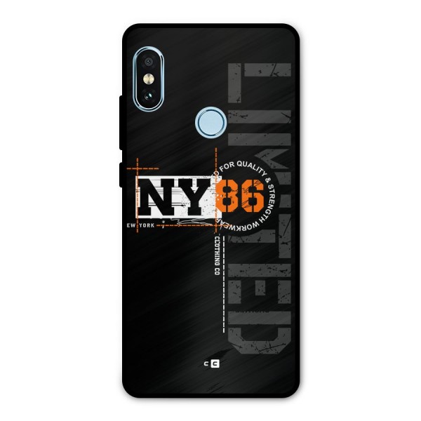 New York Limited Metal Back Case for Redmi Note 5 Pro