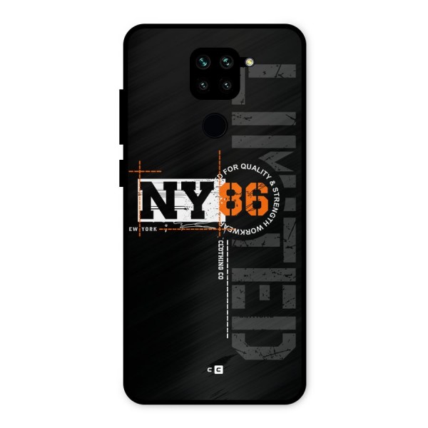 New York Limited Metal Back Case for Redmi Note 9