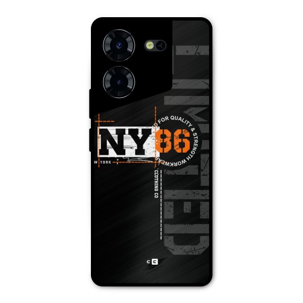 New York Limited Metal Back Case for Tecno Pova 5 Pro 5G