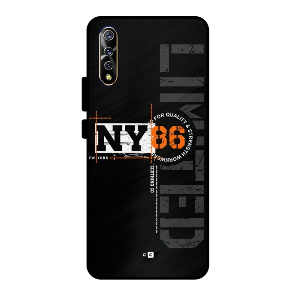 New York Limited Metal Back Case for Vivo S1