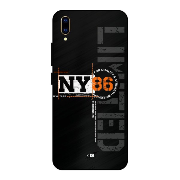 New York Limited Metal Back Case for Vivo V11 Pro