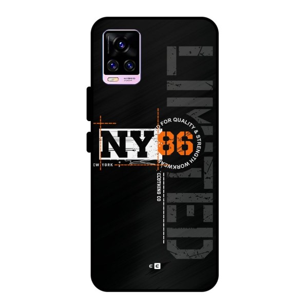 New York Limited Metal Back Case for Vivo V20 Pro