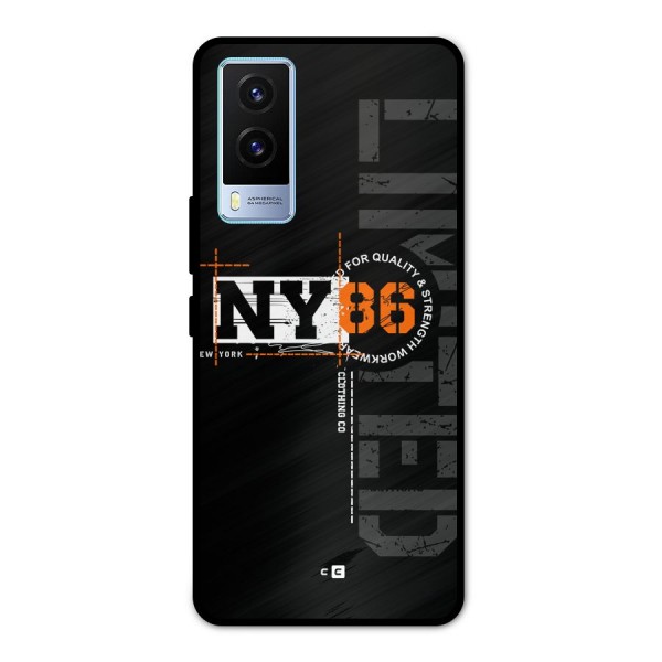 New York Limited Metal Back Case for Vivo V21e 5G