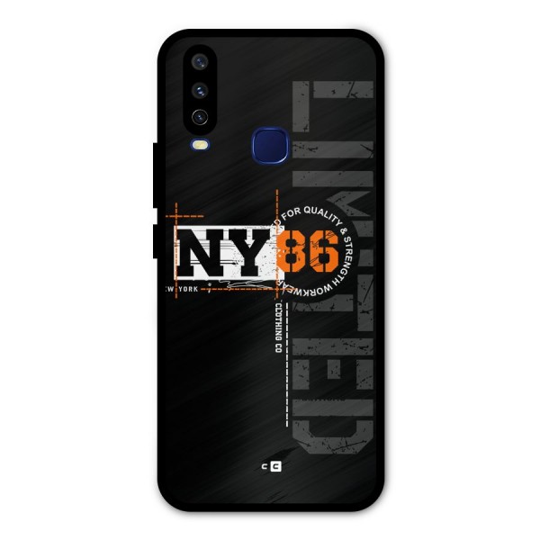 New York Limited Metal Back Case for Vivo Y15