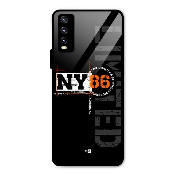 New York Limited Metal Back Case for Vivo Y20t