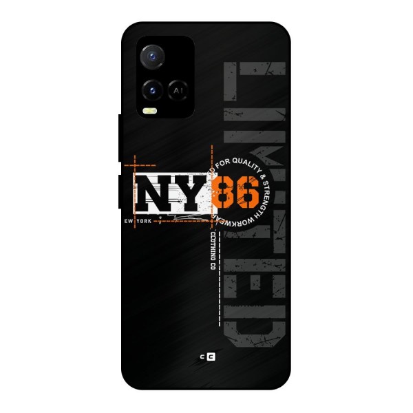 New York Limited Metal Back Case for Vivo Y21