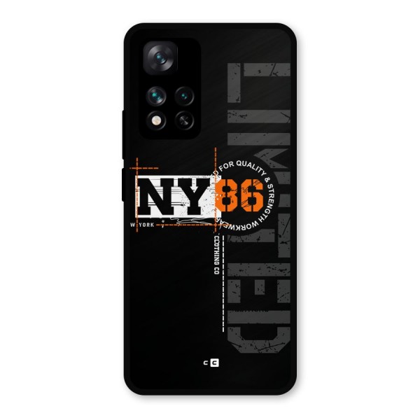 New York Limited Metal Back Case for Xiaomi 11i 5G