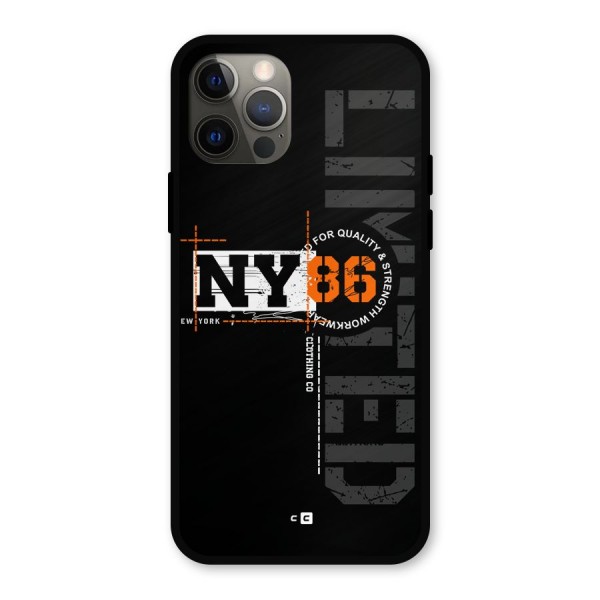 New York Limited Metal Back Case for iPhone 12 Pro