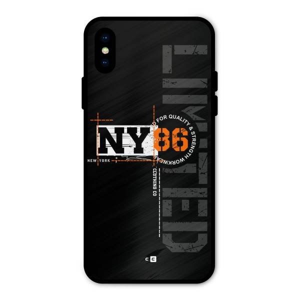 New York Limited Metal Back Case for iPhone X