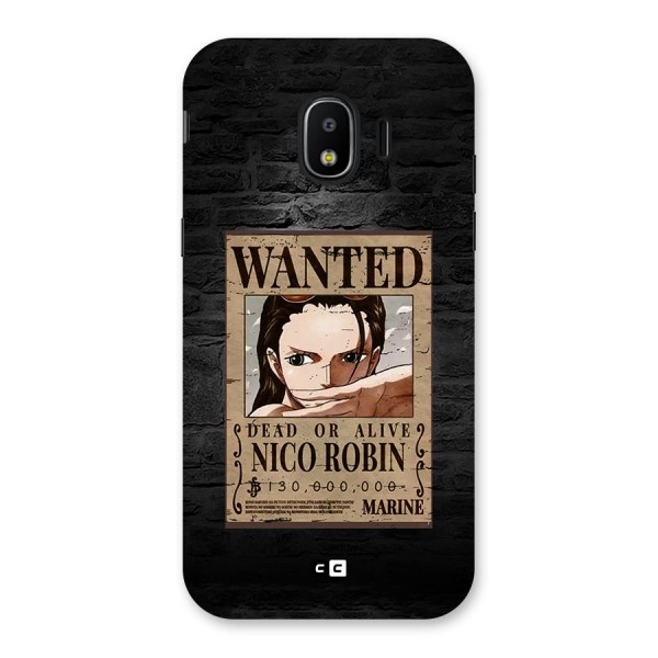 Nico Robin Wanted Back Case for Galaxy J2 Pro 2018