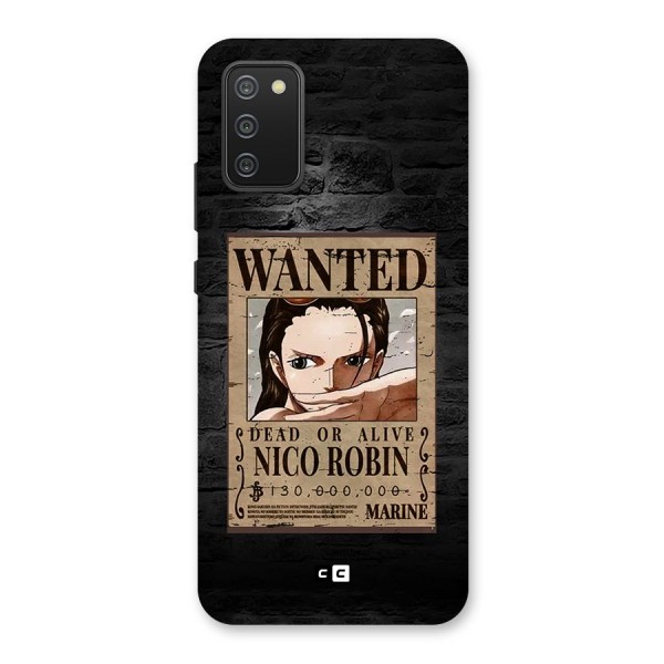 Nico Robin Wanted Back Case for Galaxy M02s