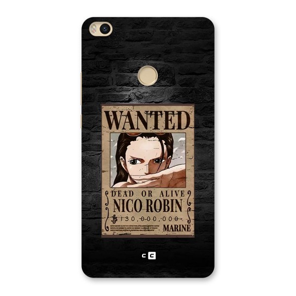 Nico Robin Wanted Back Case for Mi Max 2