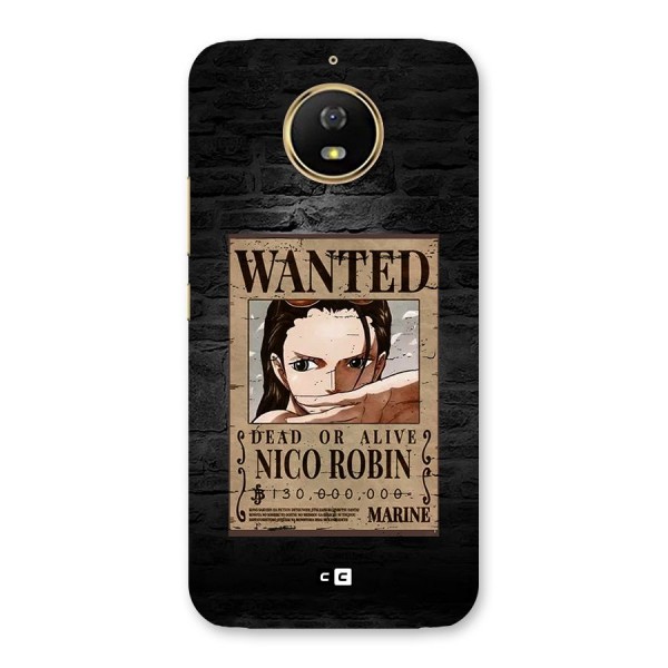 Nico Robin Wanted Back Case for Moto G5s