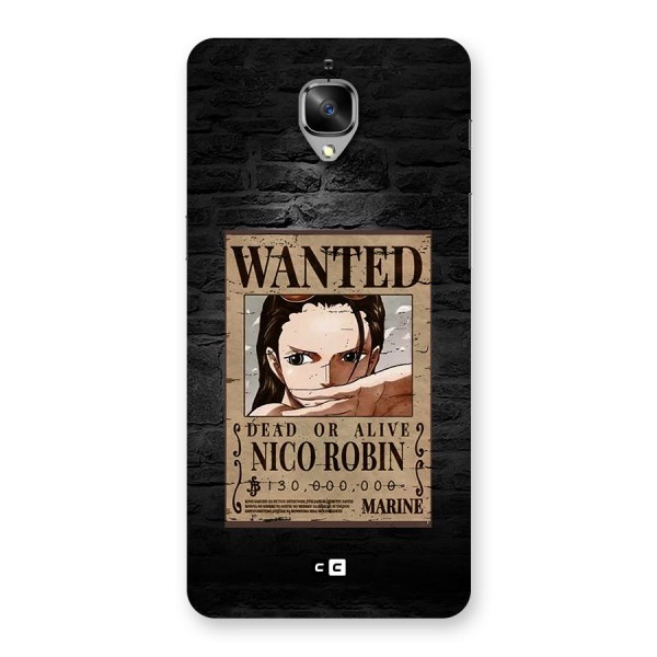 Nico Robin Wanted Back Case for OnePlus 3T