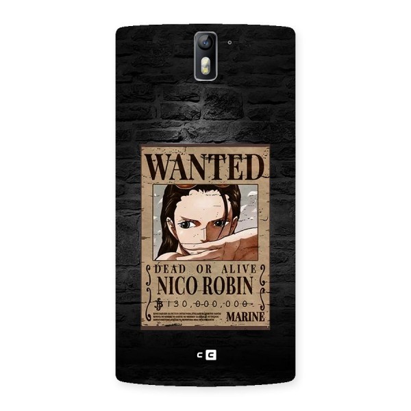 Nico Robin Wanted Back Case for OnePlus One