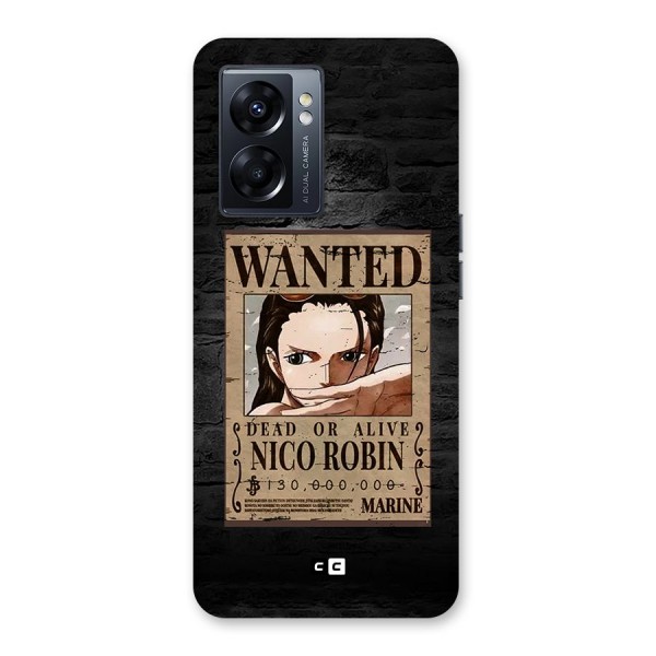 Nico Robin Wanted Back Case for Oppo K10 5G