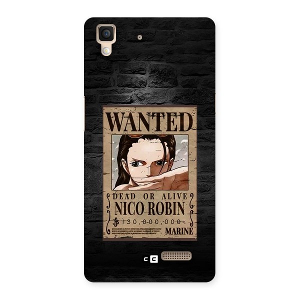 Nico Robin Wanted Back Case for Oppo R7